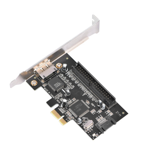 PCI-E auf IDE/SATA II/ESATA RAID Adapterkarte JMB363 2