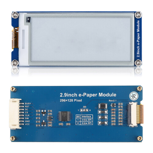 2,9 Zoll 296x128 E-Ink Display Modul für Raspberry Pi 1