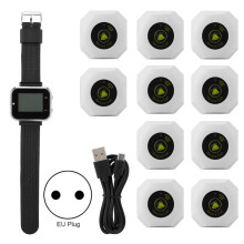 Wireless Caregiver Pager Set 1 Wristwatch 10 Buttons