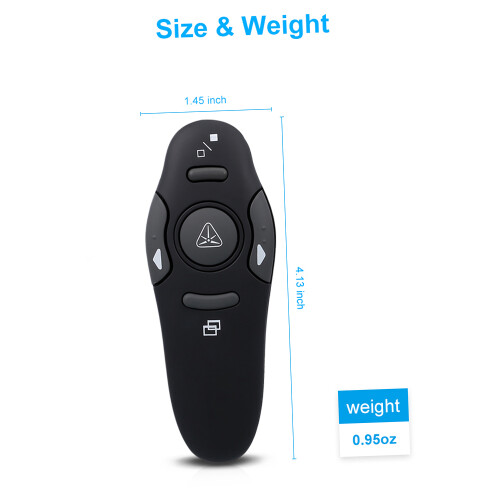 Wireless Presenter Red Laser Pointer USB for Windows 2000/XP/Vista