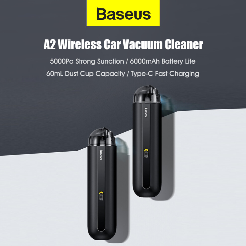 Baseus A2 Wireless Car Vacuum 5000Pa 6000Mah Type-C Cordless Cleaner 609610621096