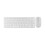 108 Keys 2.4G Wireless Keyboard Mouse Combo High Sensitivity White 3