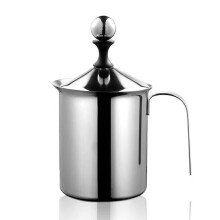 Milchaufschäumer 304 Edelstahl 400ml für Cappuccino Latte