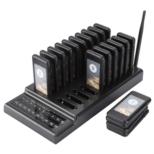 20 Channels Wireless Restaurant Pager Waiter Calling System 1