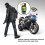 Motorcycle Anti-Theft Alarm 2-Way LCD Wireless Remote Engine Stop 12V 4