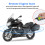 Motorcycle Anti-Theft Alarm 2-Way LCD Wireless Remote Engine Stop 12V 3