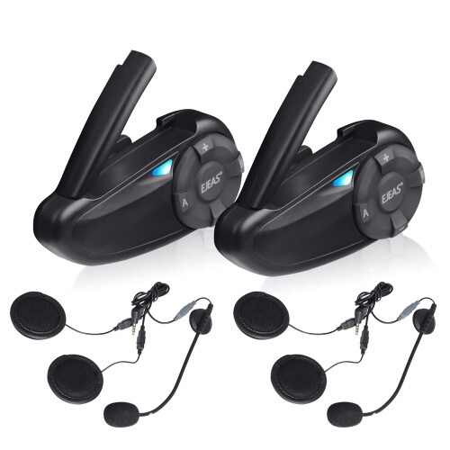 EJEAS Motorcycle Helmet Intercom 800m BT Waterproof APP 2