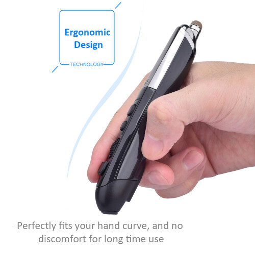 PR-08 2.4G Wireless Optical Touch-pen Mouse 800/1200/1600DPI Ergonomic 2