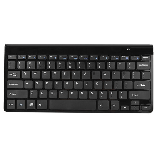 KM-801 Slim Mini 2.4G Wireless Keyboard Pen Mouse Set (Black+Red) 2