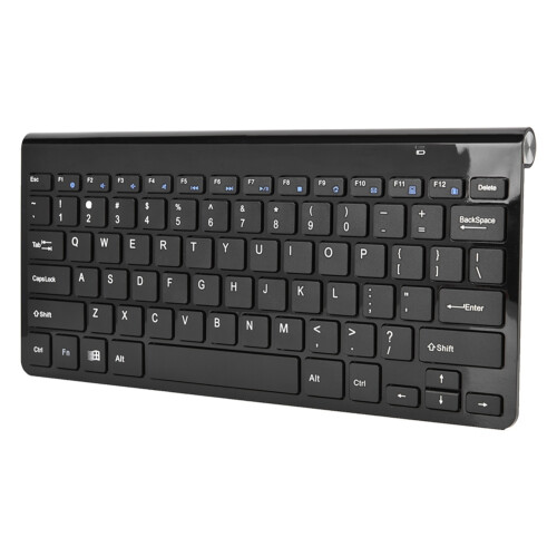 KM-801 Slim Mini 2.4G Wireless Keyboard Pen Mouse Set (Black+Red) 1
