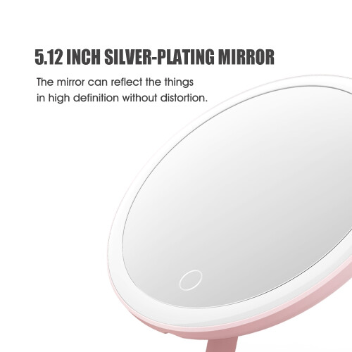 DOCO Tageslichtspiegel LED Make-up-Spiegel USB 3 Lichtmodi 2