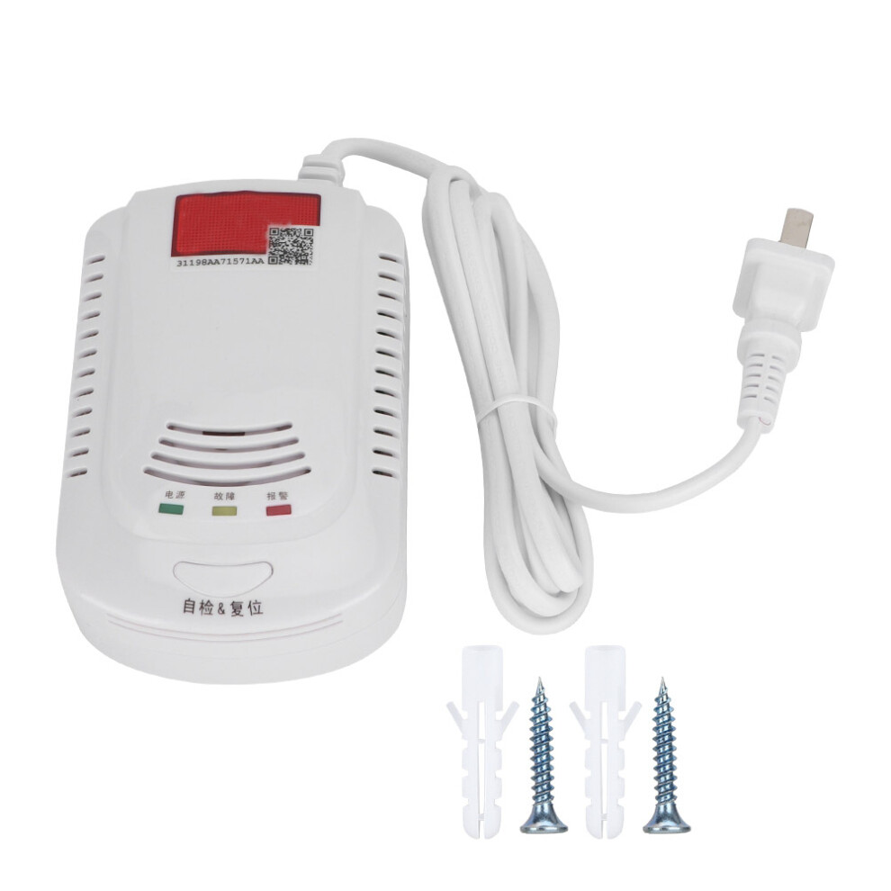 Jkd-808C Gas Leak Alarm Detector White 609610642985