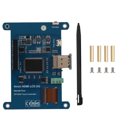 4inch 800x480 IPS HDMI LCD Touch Screen for Raspberry Pi 3B+ Zero W
