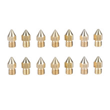 14PCS 7 Sizes 3D Printer Extruder Brass Nozzle Print Head Accessories
