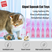 Gigwi Quietschendes Katzenspielzeug Interaktive Maus Melodie