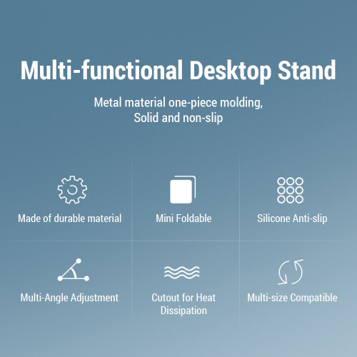 Laptop Tablet Universal Stand Adjustable Portable Black 1