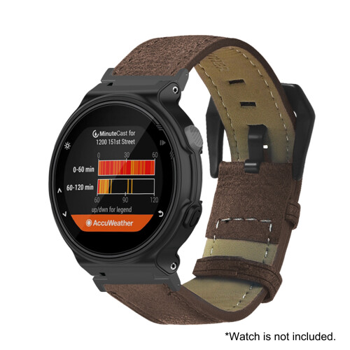 Stainless steel buckle vintage textured strap 1