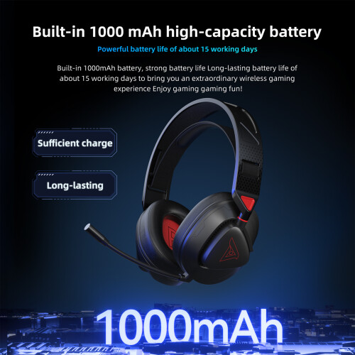 TAIOU BT5.3 2.4G Wireless Gaming Headset 3Mic Lightweight 2
