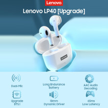 Lenovo LivePods LP40 BT5.1 Wireless Earbuds IPX5 Waterproof