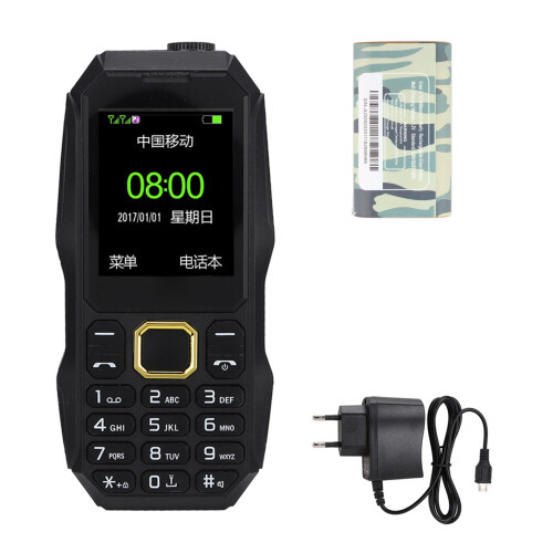 Outdoor Dual-SIM 5800mAh Akku-Handschwarz EU-Stecker