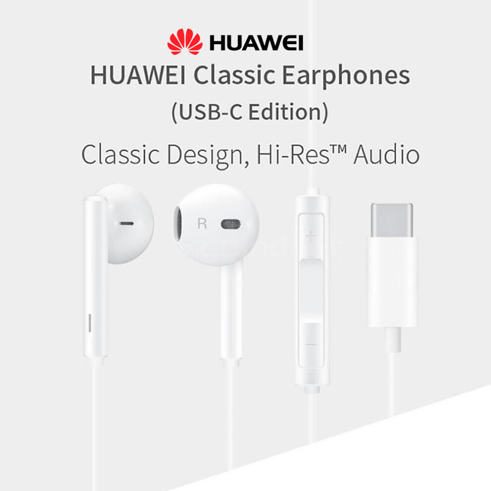 HUAWEI CM33 USB-C Headphones Half In-Ear Wired MIC Volume