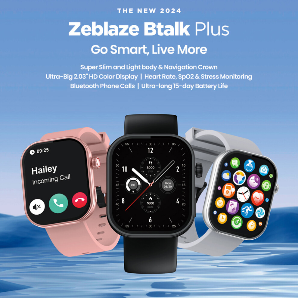 Zeblaze Smartwatch 2.03" Ip68 Waterproof Bt5.2 Call 15天 Health Monitor 609610512400