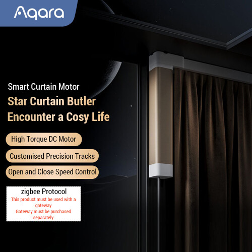 Aqara Smart Curtain Opener Remote App Timer Quiet Motor Voice Control