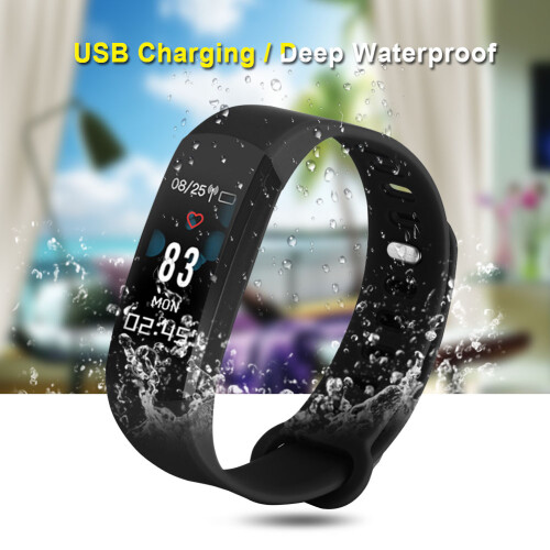 Smart R8C Herzfrequenzarmband mit Farbbildschirm (Schwarz) 2