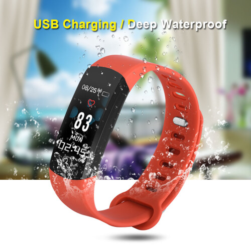 Smart R8C Herzfrequenzarmband mit Farbbildschirm (Orange) 2