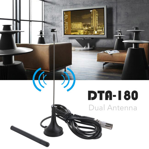 DTA-180 HD Digital-TV-Empfänger Dual-Antenne DVB-T/T2 1