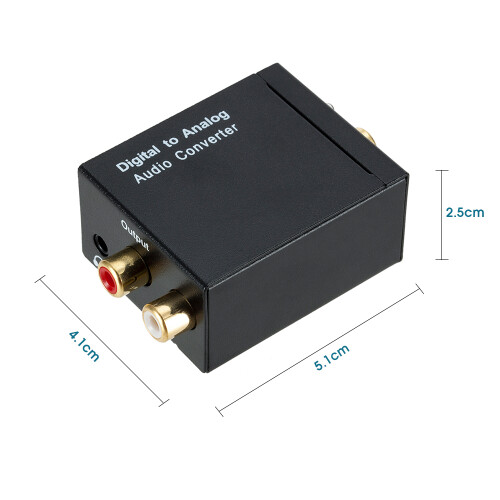 3.5mm Digital to Analog Audio Converter Optical Coaxial