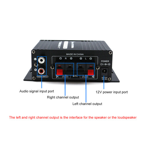 AK170 12V Mini-Audioverstärker 20W+20W 1