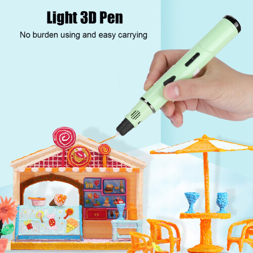 3D Drawing Pen Filament ABS/PLA Tool Set Green 1