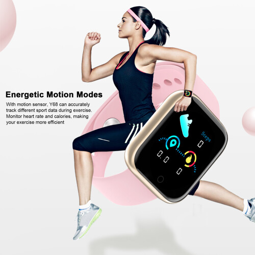 Y68 Smart Armband 1,44" IPS Touch BT4.0 Fitness Tracker 2