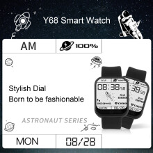 Y68 Smart Armband 1,44" IPS Touch BT4.0 Fitness Tracker