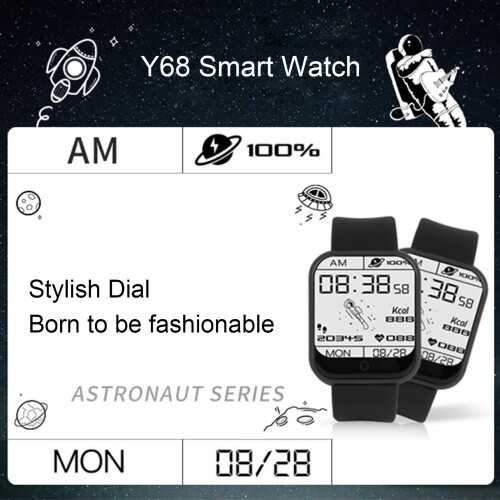 Y68 Smart Armband 1,44" IPS Touch BT4.0 Fitness Tracker