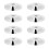 8 Pcs 25x4mm Copper Speaker Isolation Feet Mat 3