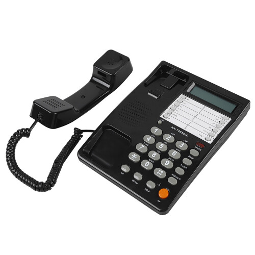 Wand-/Desktop-Telefon Schwarz DTMF/FSK Kabelgebunden 1