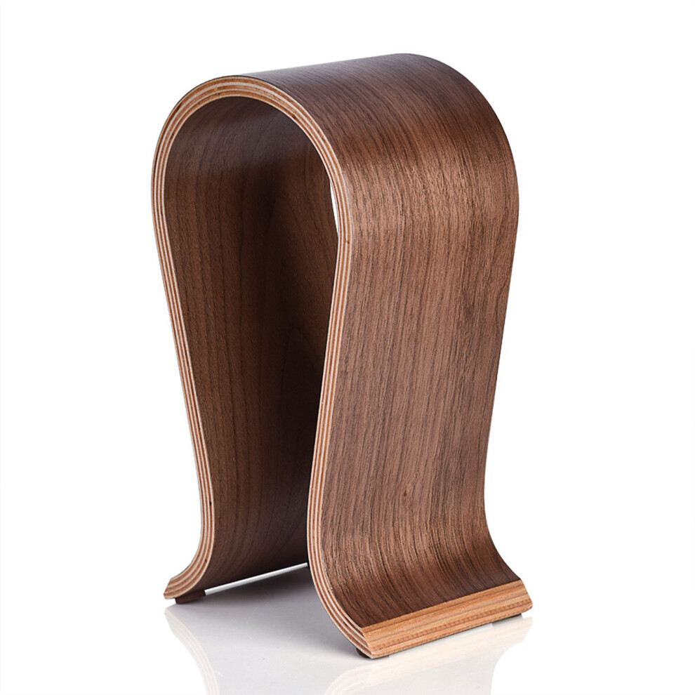 U Shape Wood Headphones Stand Holder Wooden Desk Rack-image-OPC-PKVCDV5-NEW