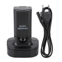 Xbox 360 Slim Rechargeable Batteries 4800mAh 3.7V with Charging Cable