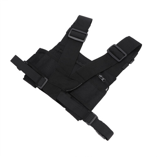 Walkie Talkie Double Chest Harness Front Pack Pouch Military 1