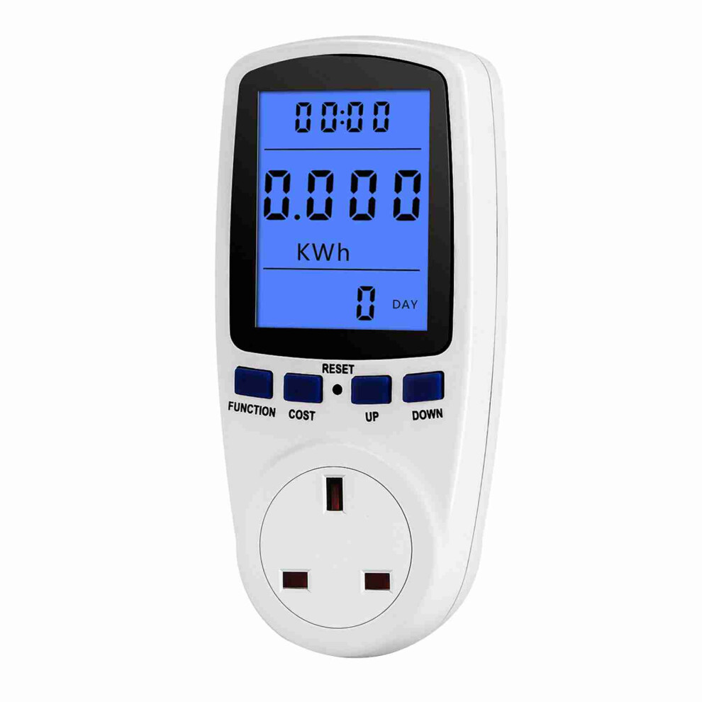 Electricity Usage Monitor Power Meter Plug Energy Watt Volt Amps Kwh 609610657330