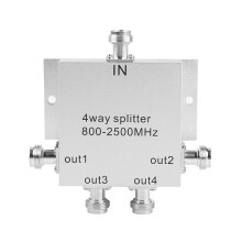 N-Typ 4-Wege 800-2500MHz Mobilfunk-Signalverteiler
