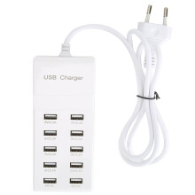 10-Port USB Schnellladegerät 5V 10A