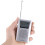 Universal Mini Radio FM/AM Lautsprecher Silber 2