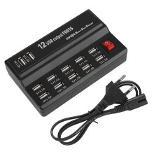 12-Port USB Hub 5V 10A Ladestation
