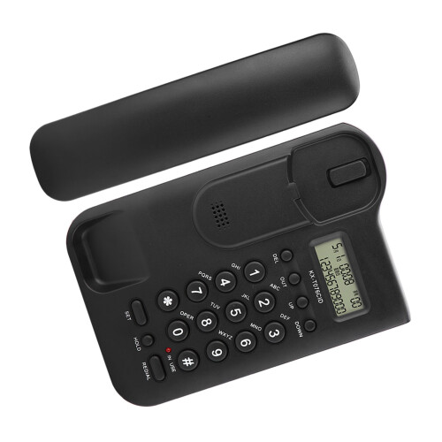 Kabelgebundenes Wandtelefon für Büro Schwarz 2