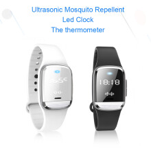 M20 3-in-1 Ultrasound Mosquito Repellent Wristband LED Clock