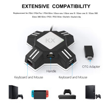 Keyboard-Maus-Adapter für Switch/Xbox/PS5/PS4/PS3 Gamepad