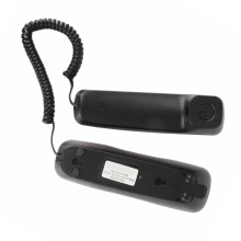 Mini Wall Telephone Caller ID LCD Display Landline Phone Black
